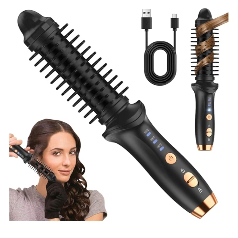 Black and Gold Hair Styling Brush